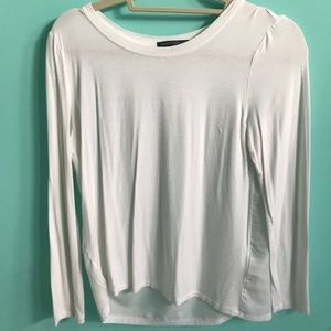 Long sleeve white flowy shirt